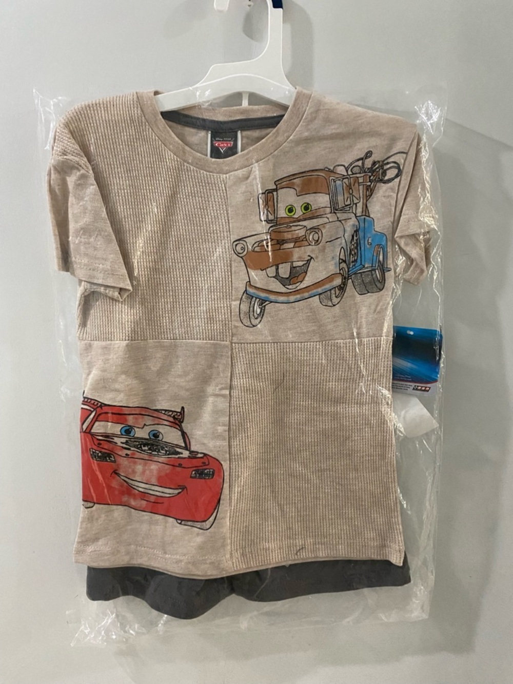 Disney Pixar Cars Kids Shirt and shorts set, size 5T, NEW!